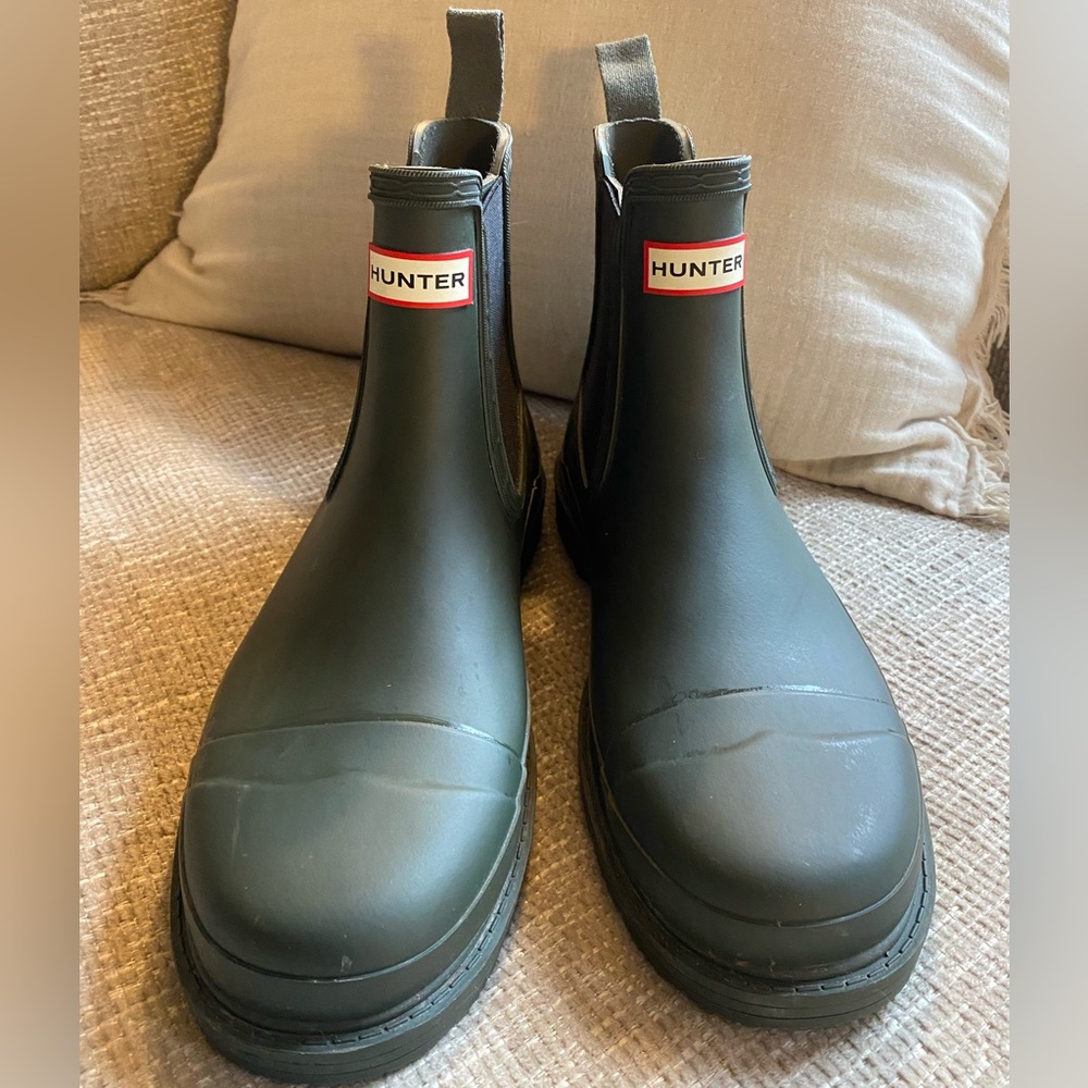 Hunter Ankle Rainboots 8 Green